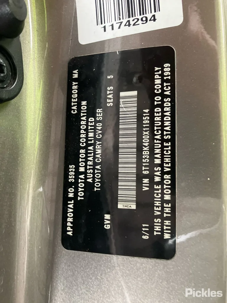 2011 Toyota Camry Damaged VIN 6T153BK400X119514 – photo 19