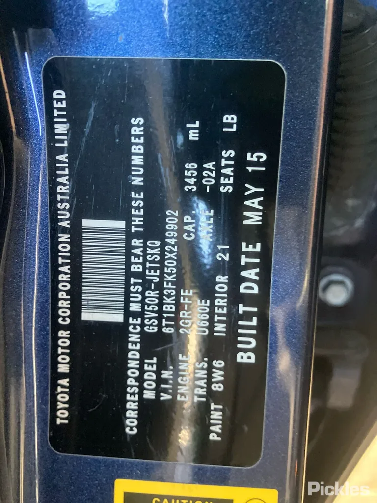2015 Toyota Aurion Used VIN 6T1BK3FK50X249902 – photo 20