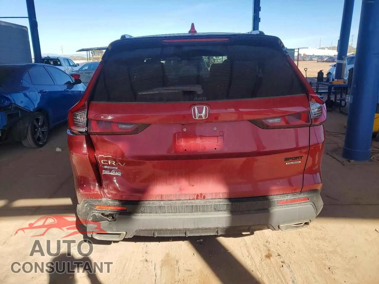 2023 HONDA CRV Damaged VIN 7FARS6H9XPE018657 – engine bay