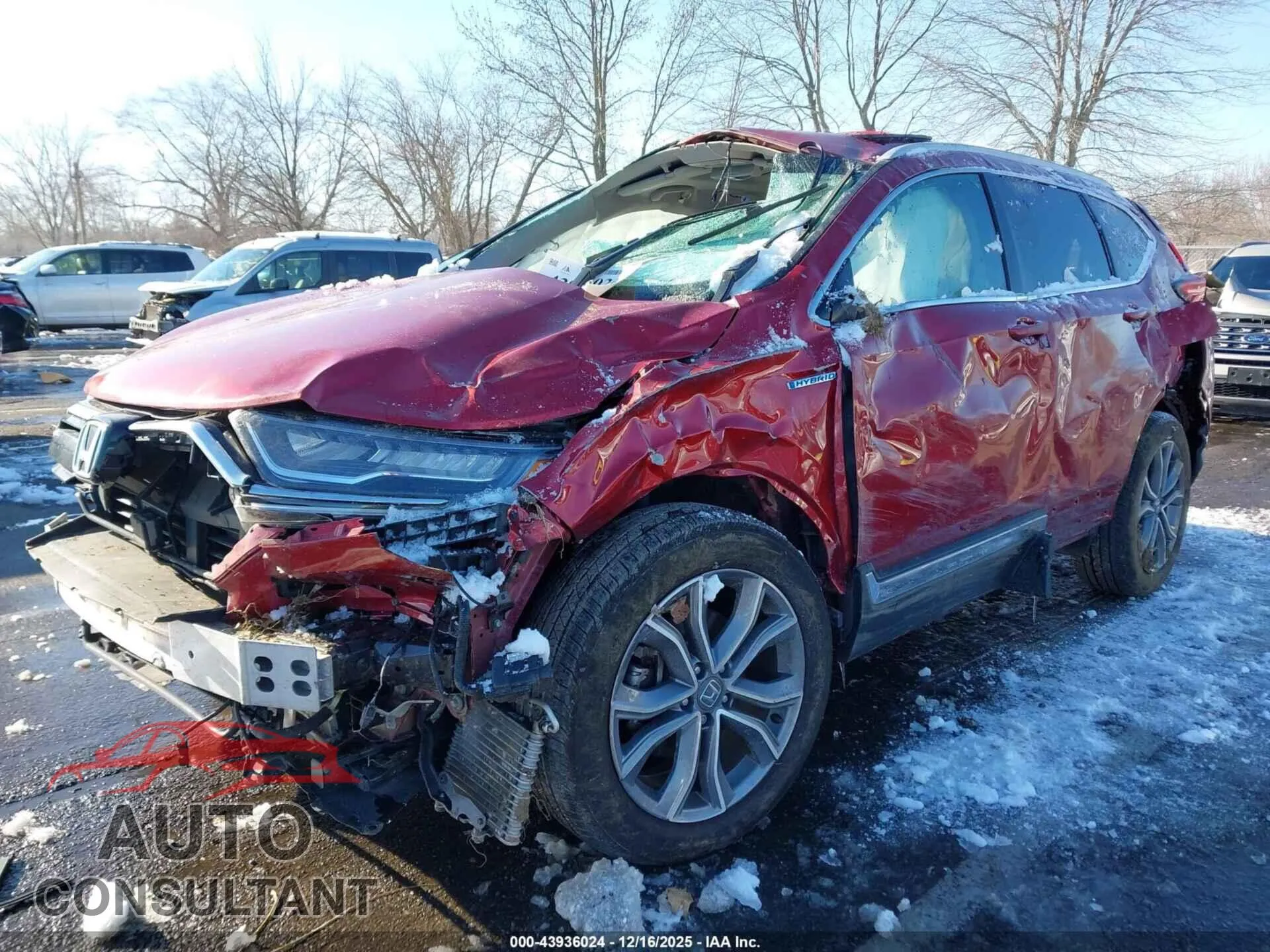 2021 HONDA CR-V HYBRID Damaged VIN 7FART6H96ME034251 – rear exterior