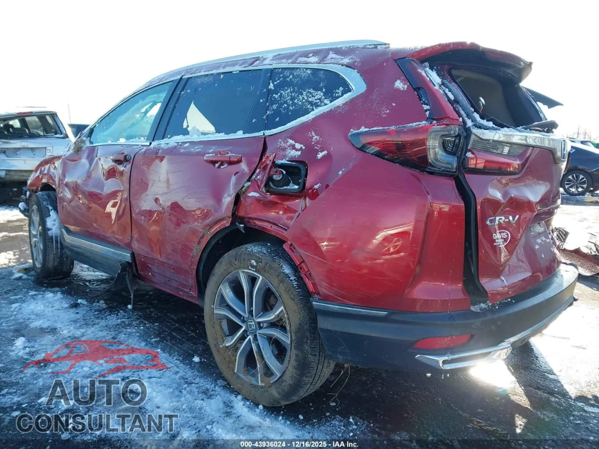 2021 HONDA CR-V HYBRID Damaged VIN 7FART6H96ME034251 – side profile