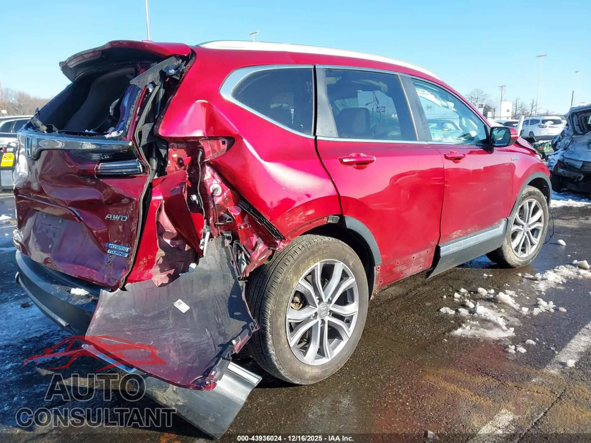 2021 HONDA CR-V HYBRID Damaged VIN 7FART6H96ME034251 – dashboard