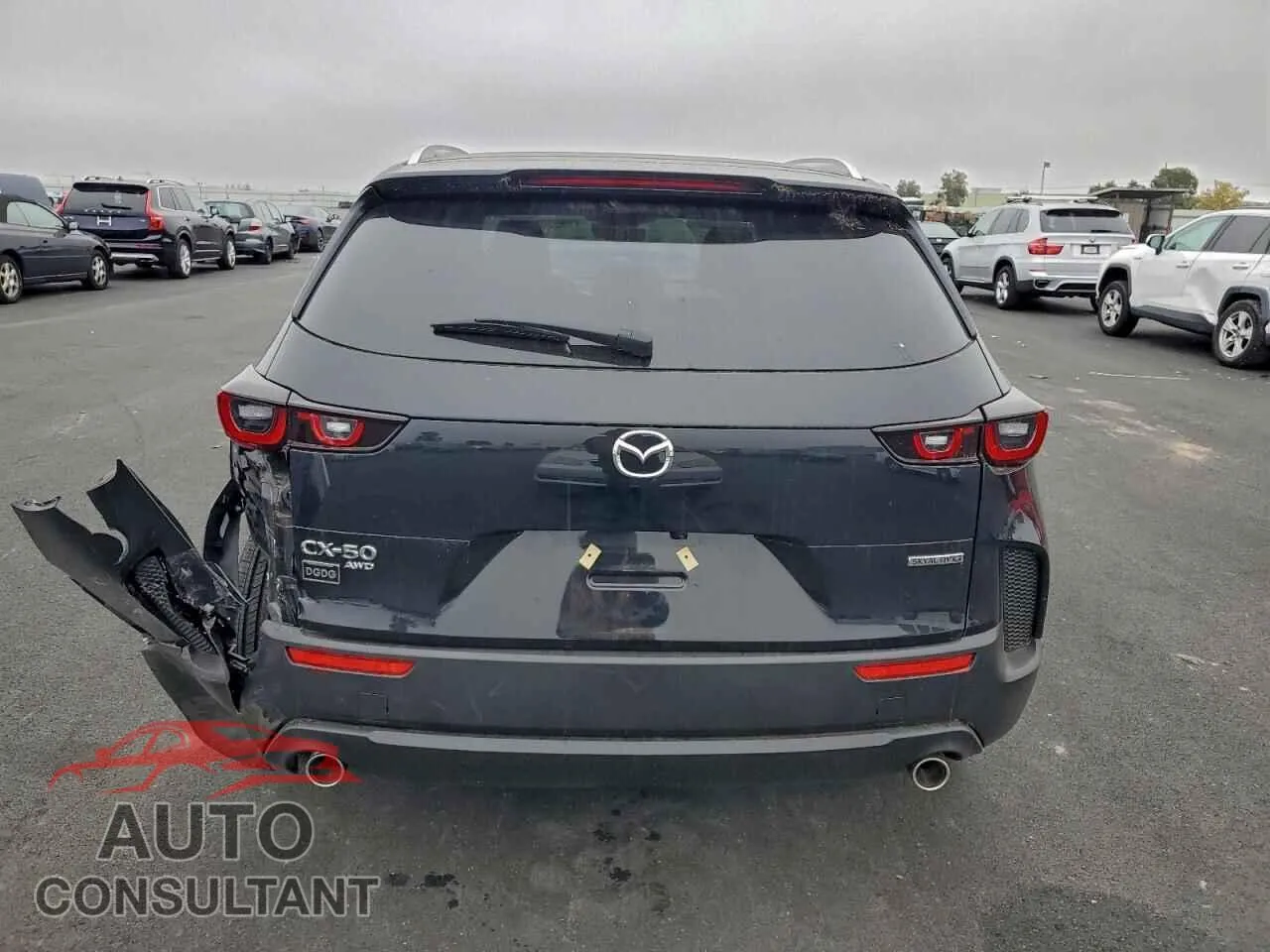 2025 MAZDA CX-50 Damaged VIN 7MMVABAM4SN349166 – engine bay