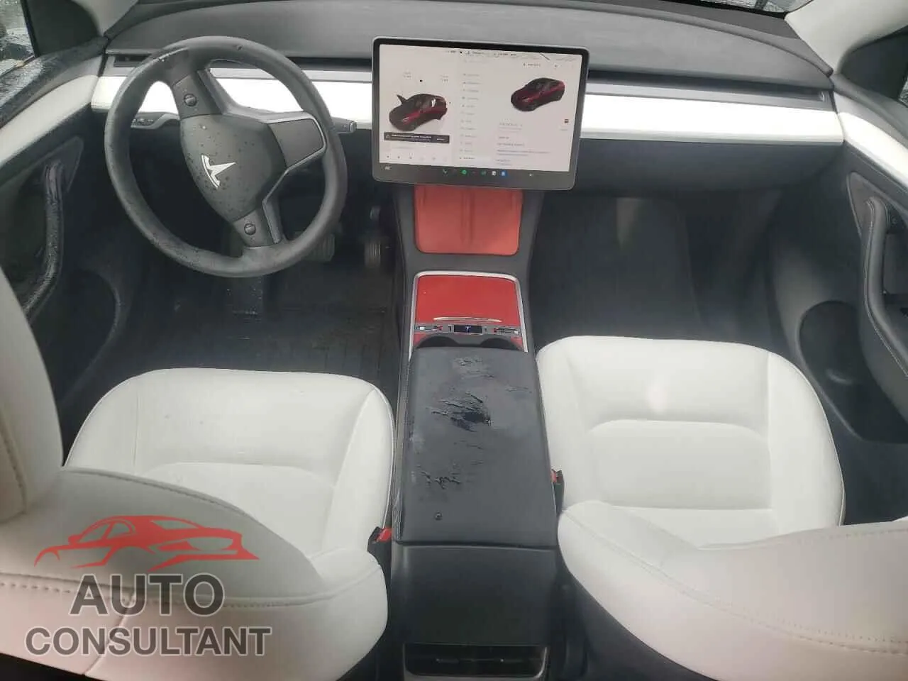 2025 TESLA MODEL Y Damaged VIN 7SAYGAEE1SF232171 – undercarriage