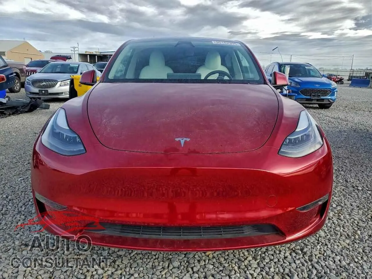 2024 TESLA MODEL Y Damaged VIN 7SAYGDEE1RF063426 – interior seats