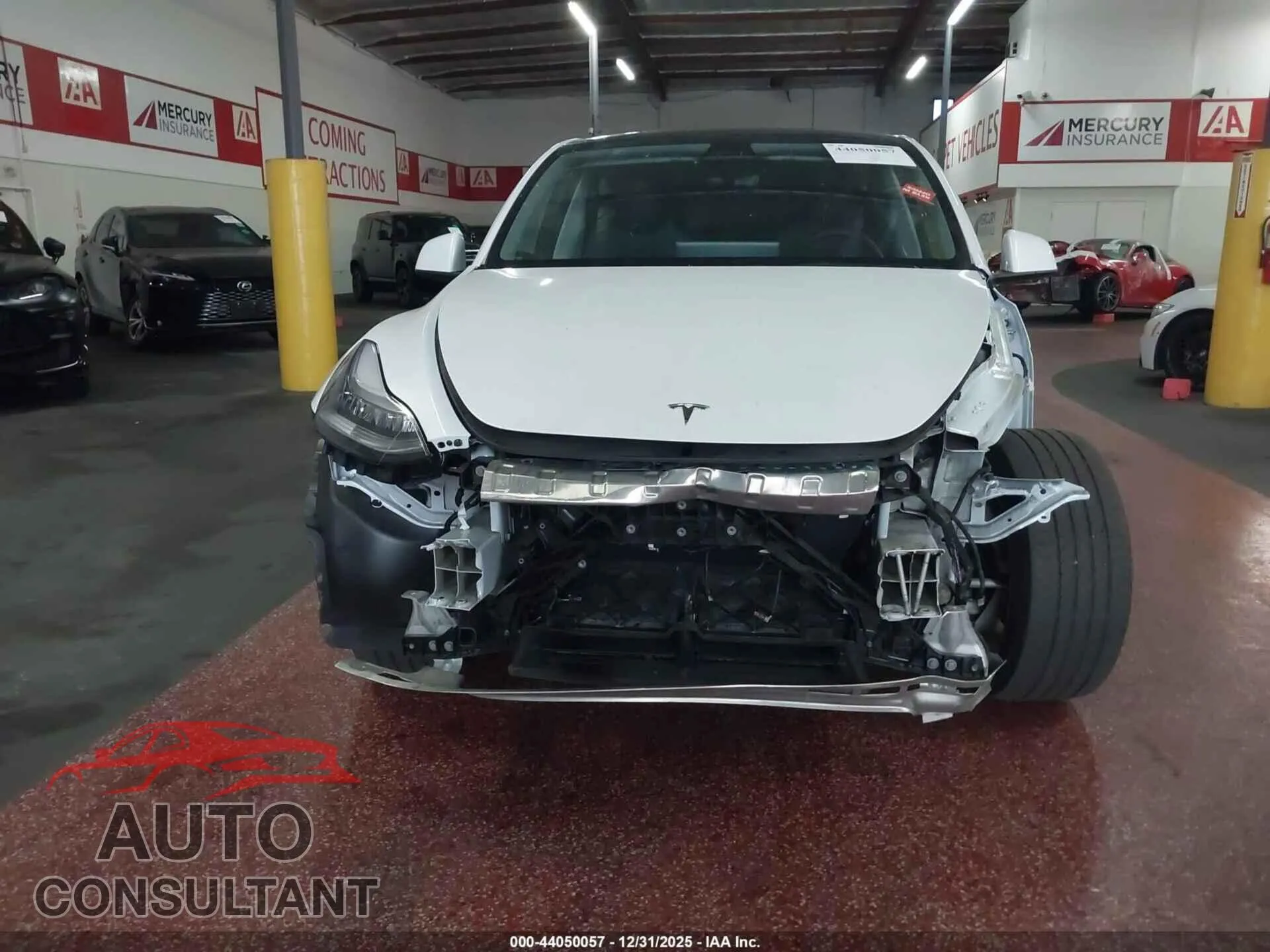 2023 TESLA MODEL Y Damaged VIN 7SAYGDEE4PA124021 – engine bay