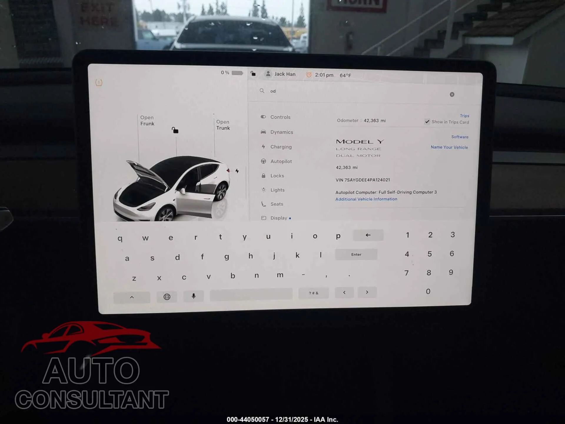 2023 TESLA MODEL Y Damaged VIN 7SAYGDEE4PA124021 – photo 19