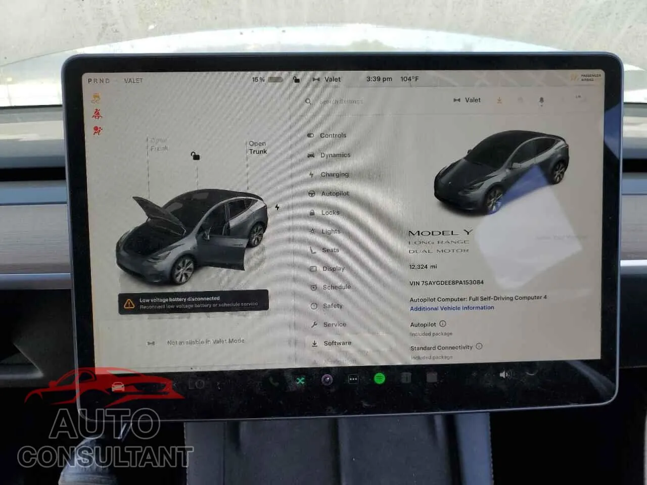 2023 TESLA MODEL Y Damaged VIN 7SAYGDEE8PA153084 – trunk area 2023 TESLA MODEL Y Damaged VIN 7SAYGDEE8PA153084 – trunk area