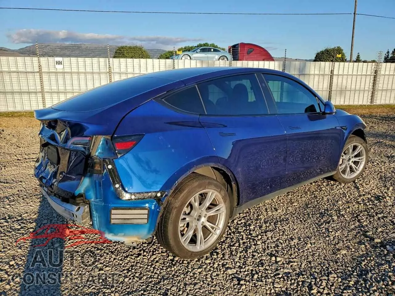2023 TESLA MODEL Y Damaged VIN 7SAYGDEE9PF898767 – side profile