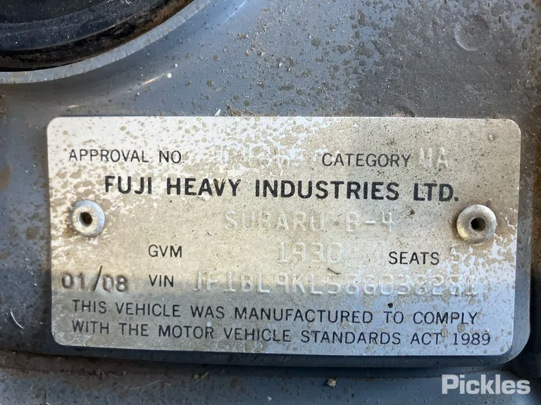 2008 Subaru Liberty Used VIN JF1BL9KL58G038281 – photo 14