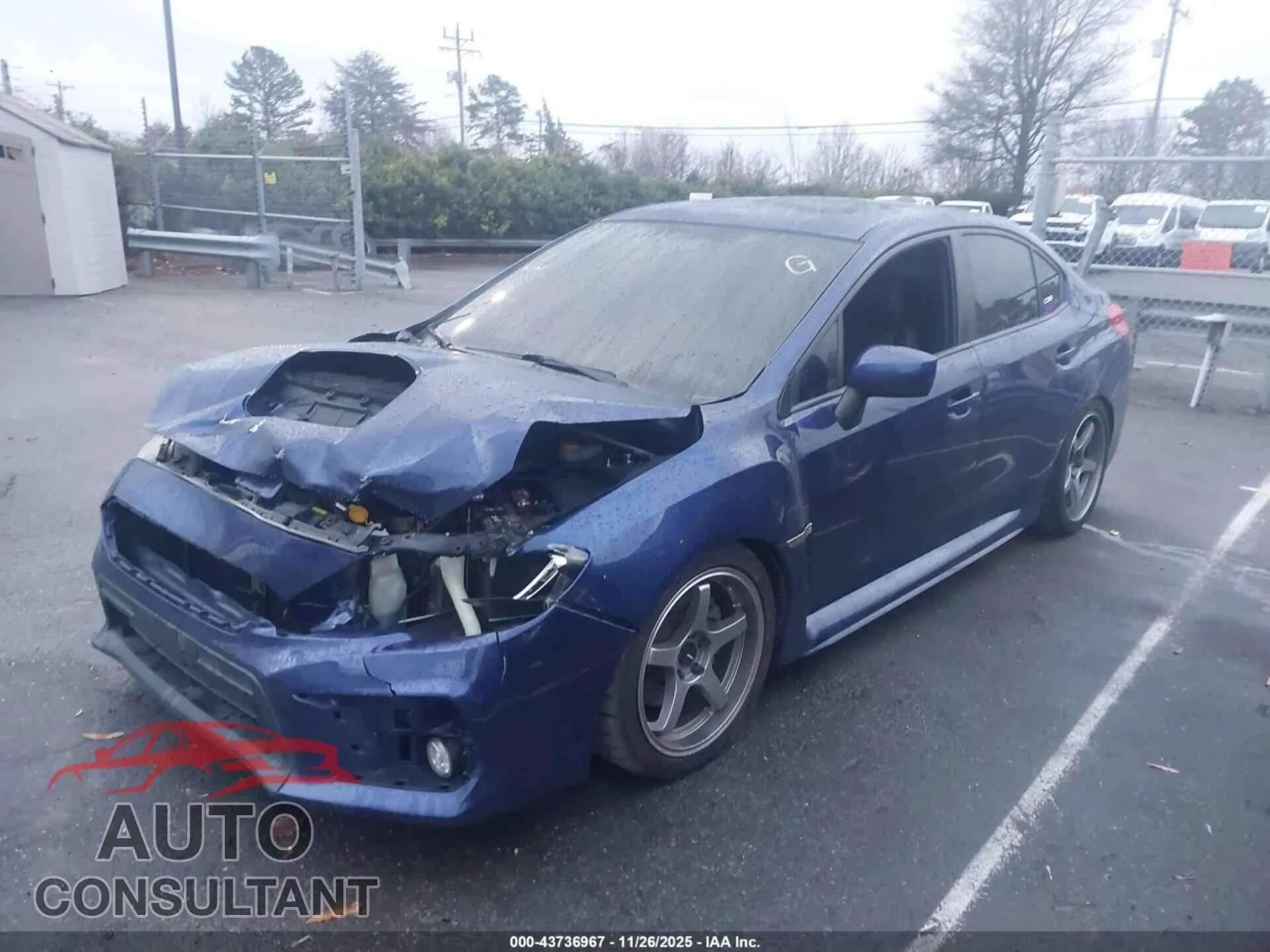 2019 SUBARU WRX Damaged VIN JF1VA1N69K8823834 – rear exterior