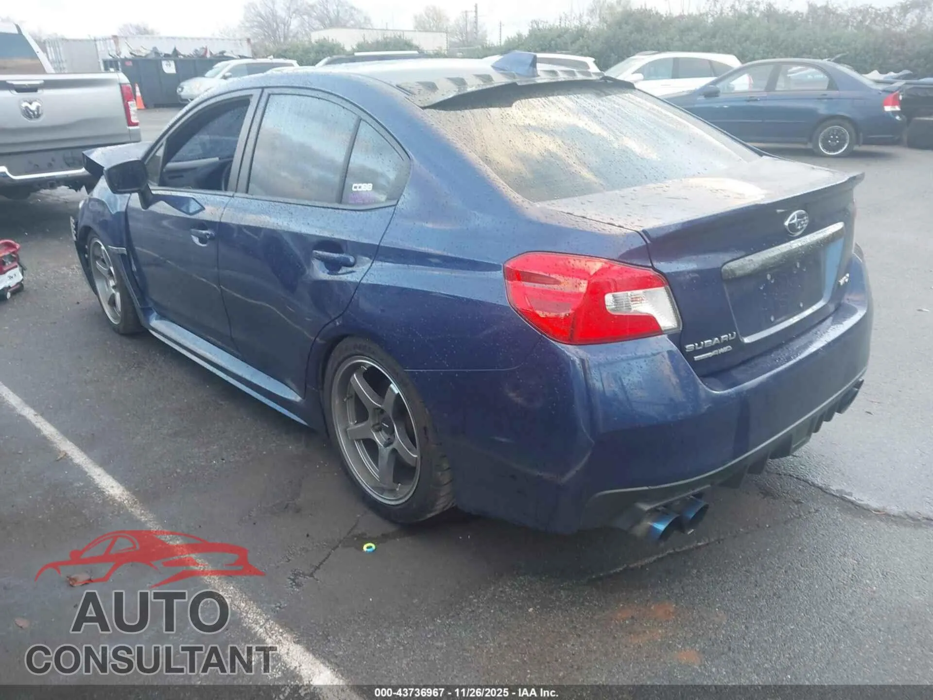 2019 SUBARU WRX Damaged VIN JF1VA1N69K8823834 – side profile