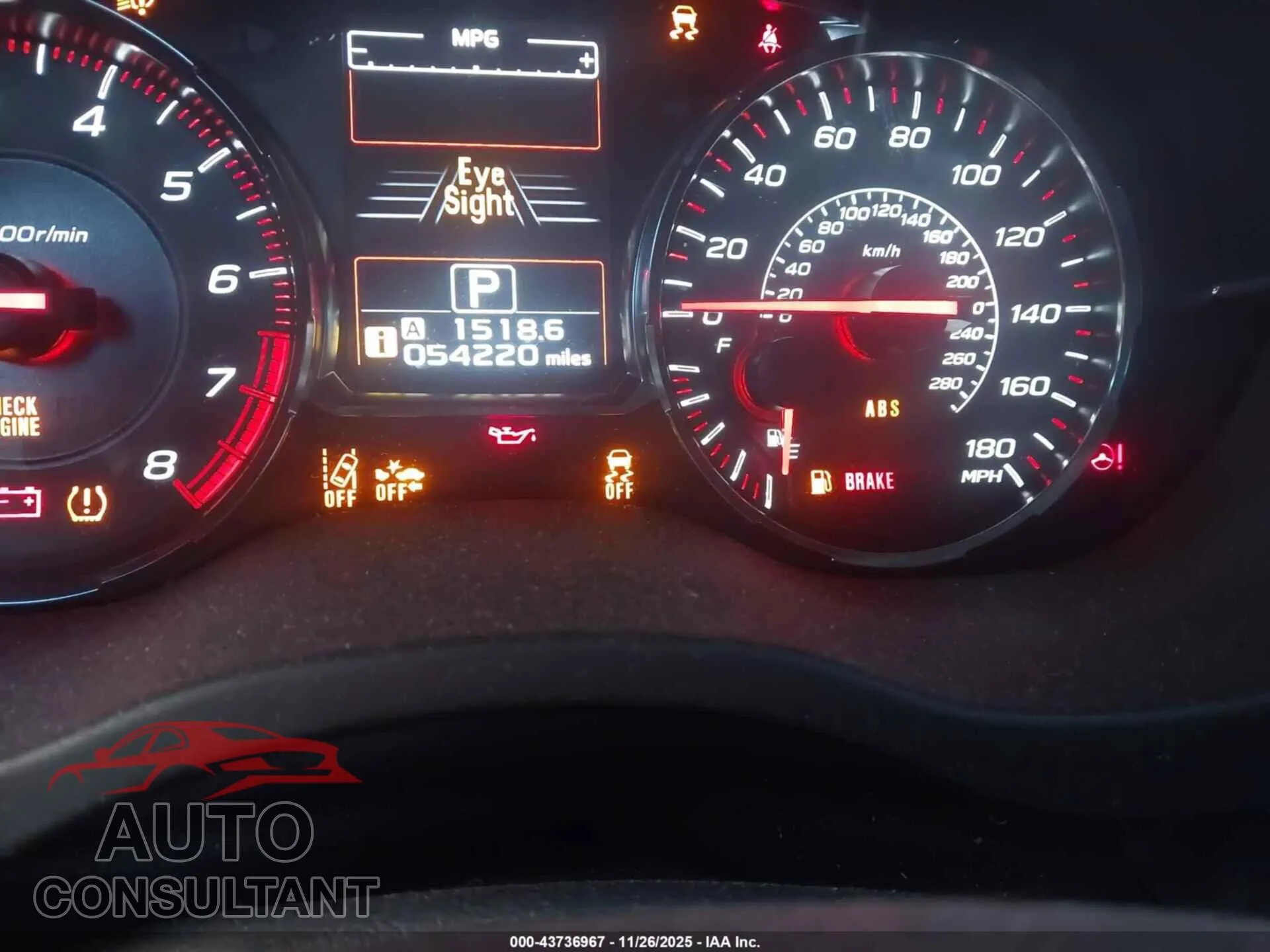2019 SUBARU WRX Damaged VIN JF1VA1N69K8823834 – exterior detail