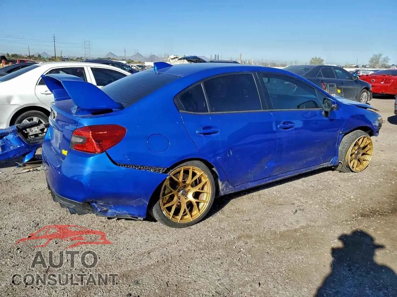 2021 SUBARU WRX Damaged VIN JF1VA2S65M9817276 – side profile