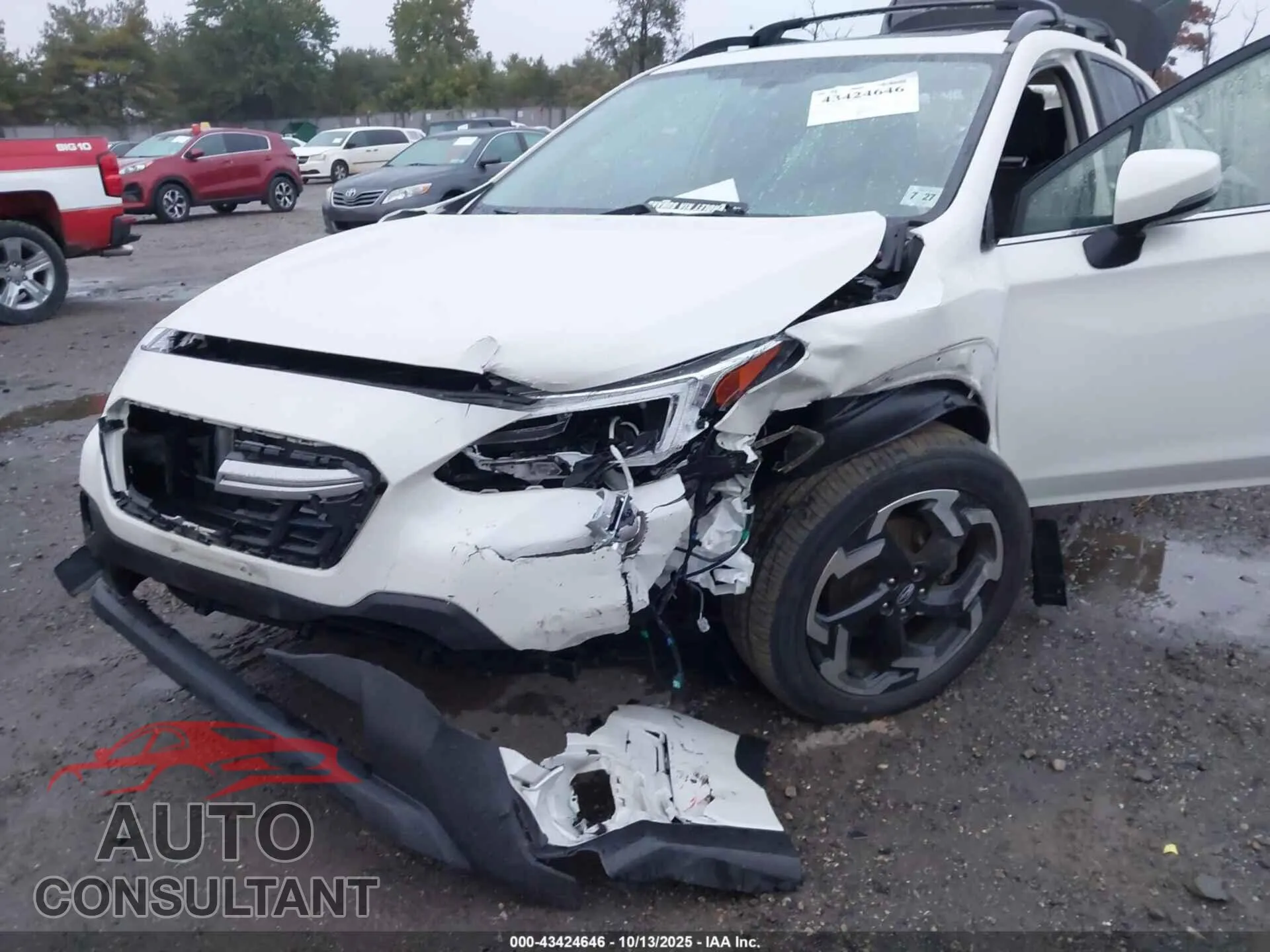 2022 SUBARU CROSSTREK Damaged VIN JF2GTHNC6N8283005 – engine bay