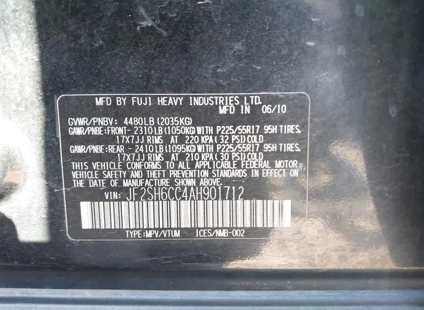 2010 SUBARU Forester Used VIN JF2SH6CC4AH901712 – photo 19
