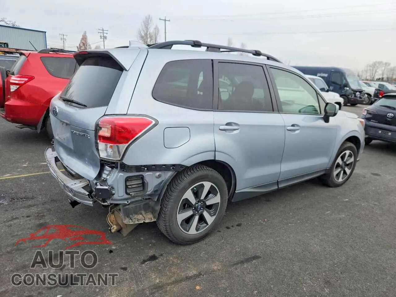2018 SUBARU FORESTER Damaged VIN JF2SJAGC2JH499416 – side profile