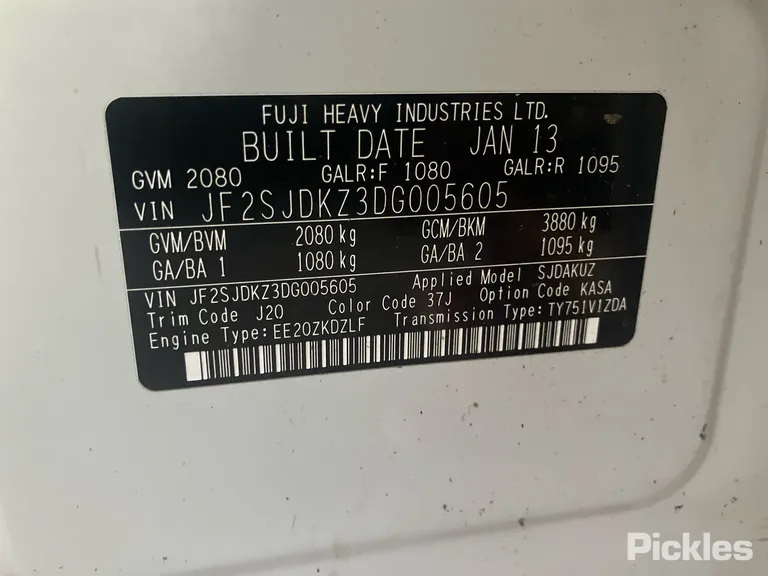 2013 Subaru Forester Used VIN JF2SJDKZ3DG005605 – exterior detail