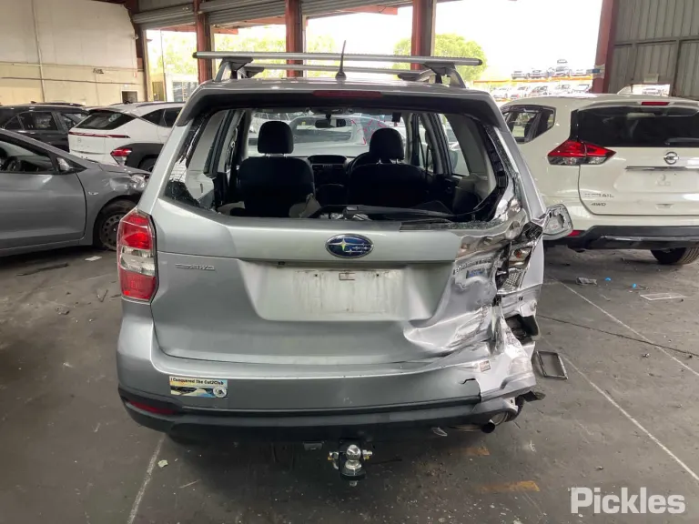 2014 Subaru Forester Damaged VIN JF2SJDKZ3EG030521 – engine bay