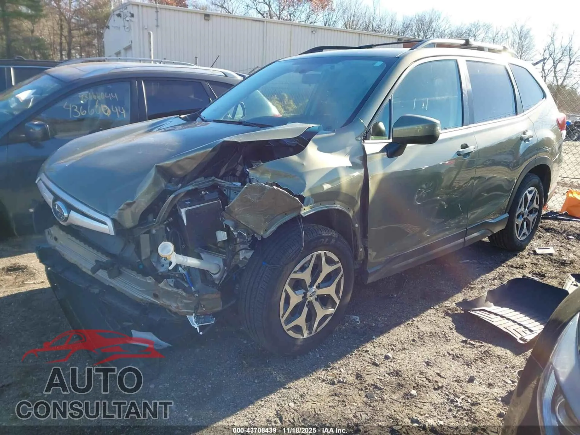 2021 SUBARU FORESTER Damaged VIN JF2SKAFC7MH592046 – rear exterior