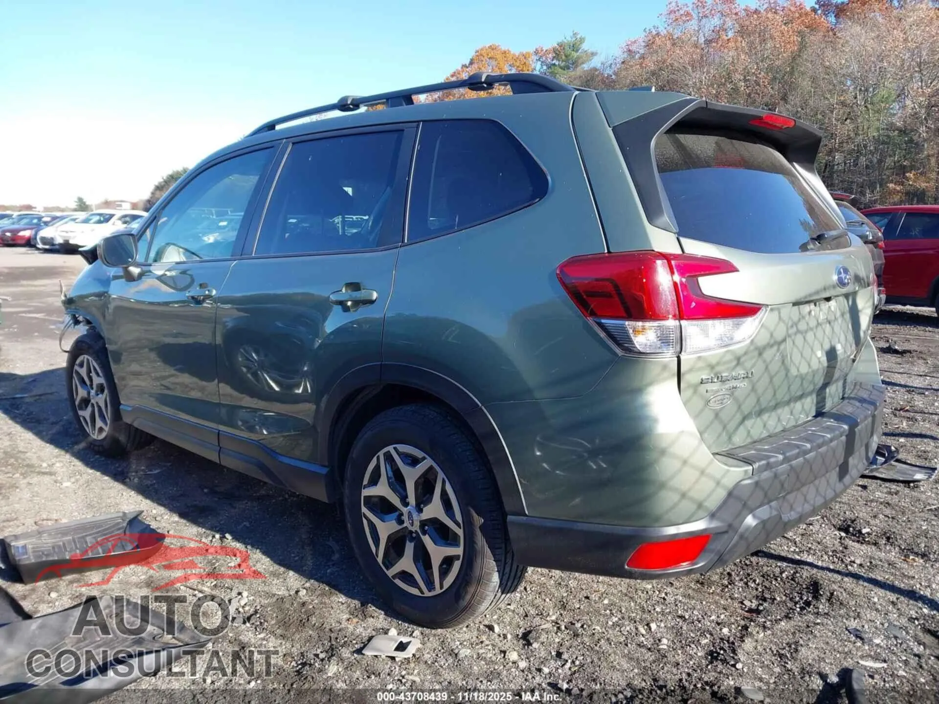 2021 SUBARU FORESTER Damaged VIN JF2SKAFC7MH592046 – side profile
