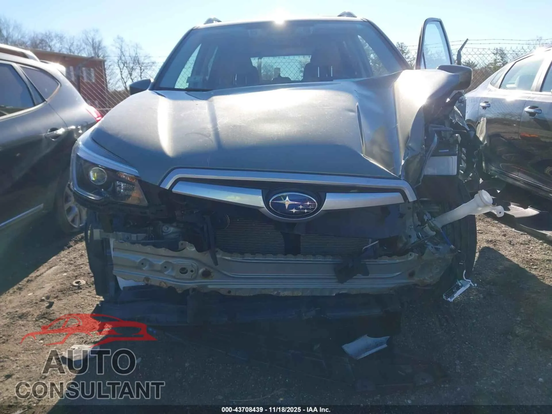 2021 SUBARU FORESTER Damaged VIN JF2SKAFC7MH592046 – engine bay