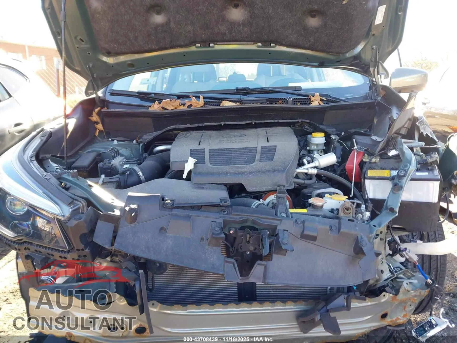 2021 SUBARU FORESTER Damaged VIN JF2SKAFC7MH592046 – odometer reading