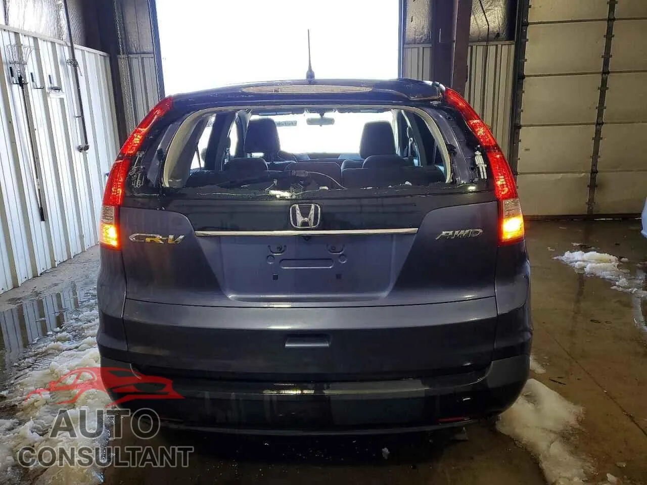 2012 HONDA CRV Damaged VIN JHLRM4H57CC028273 – engine bay