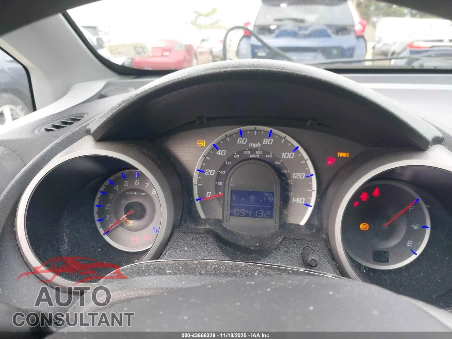 2009 HONDA FIT Damaged VIN JHMGE88239S000658 – exterior detail