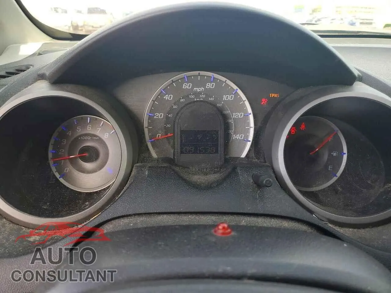 2009 HONDA FIT Damaged VIN JHMGE88239S067115 – trunk area