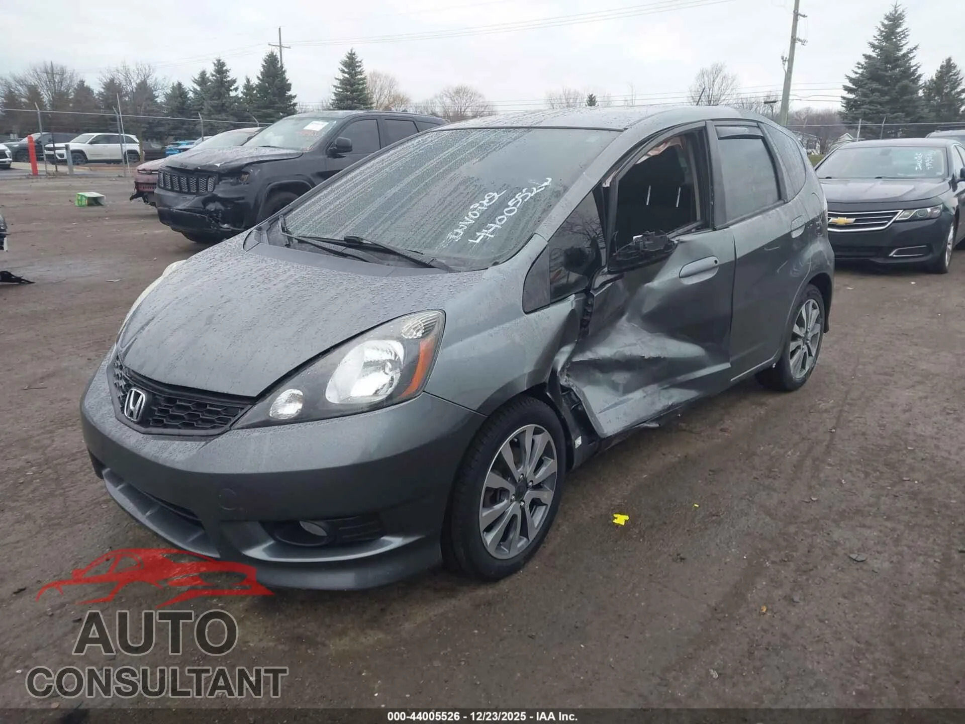 2012 HONDA FIT Damaged VIN JHMGE8G52CC016332 – rear exterior