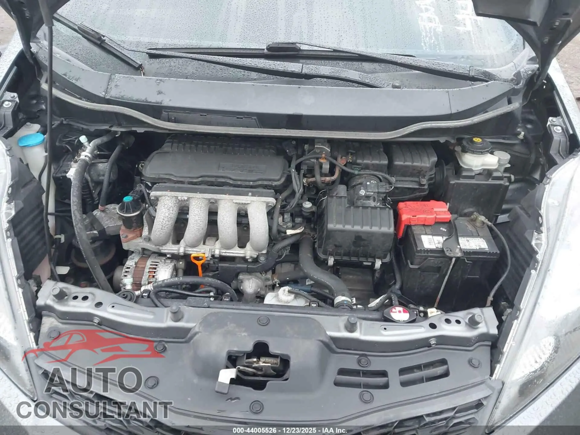 2012 HONDA FIT Damaged VIN JHMGE8G52CC016332 – odometer reading