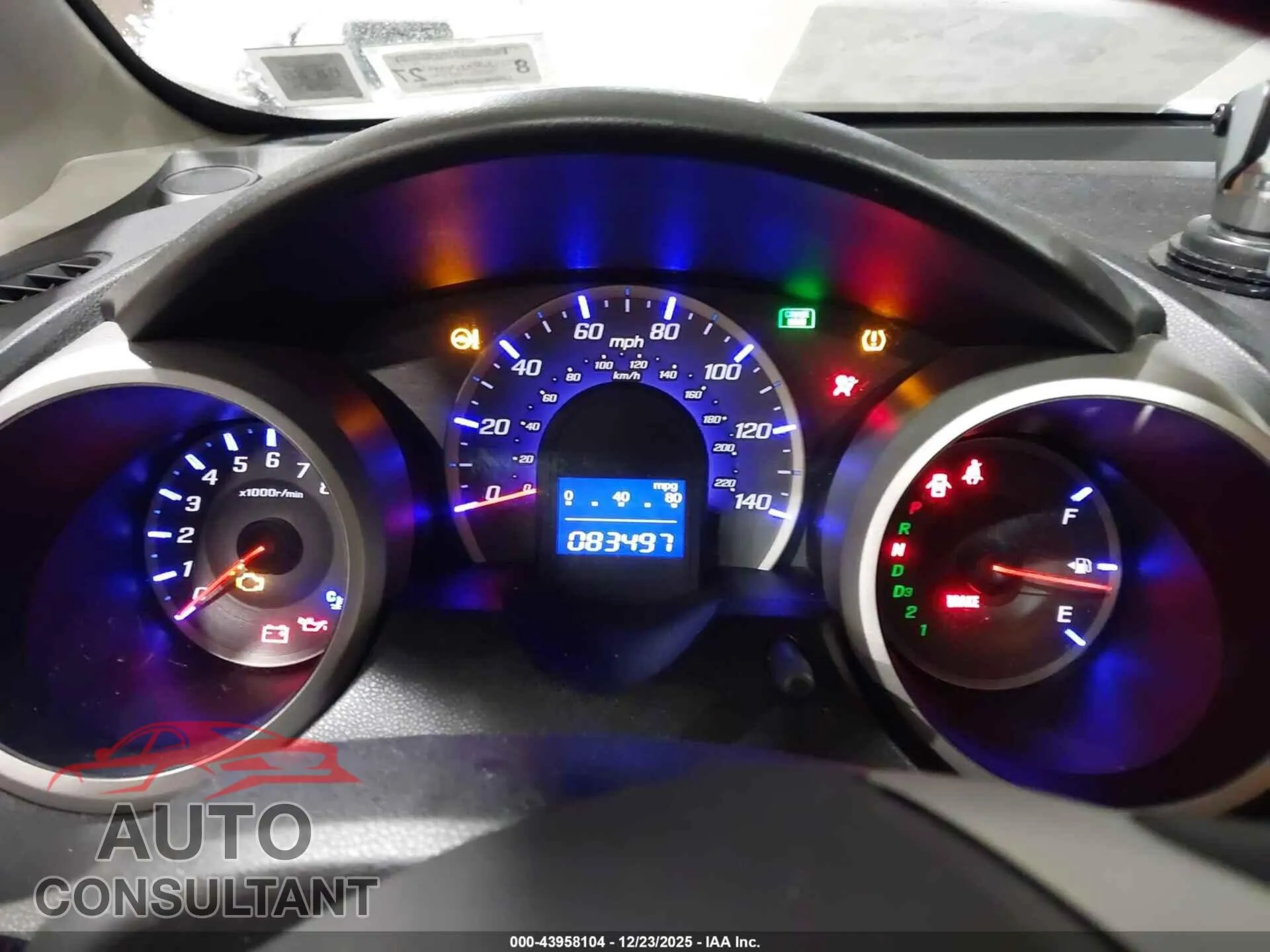 2012 HONDA FIT Damaged VIN JHMGE8H30CC026631 – exterior detail
