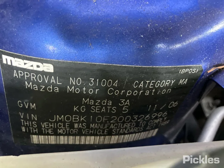 2006 Mazda 3 Used VIN JM0BK10F200326996 – photo 34