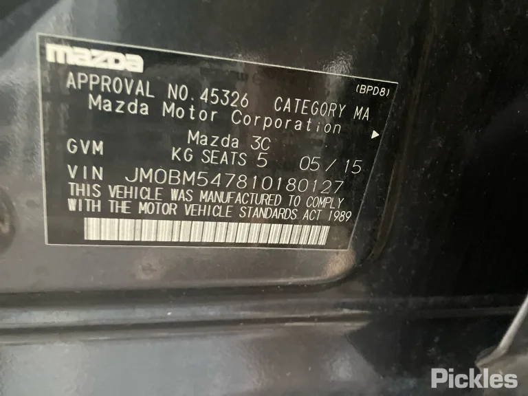 2015 Mazda 3 Damaged VIN JM0BM547810180127 – photo 22