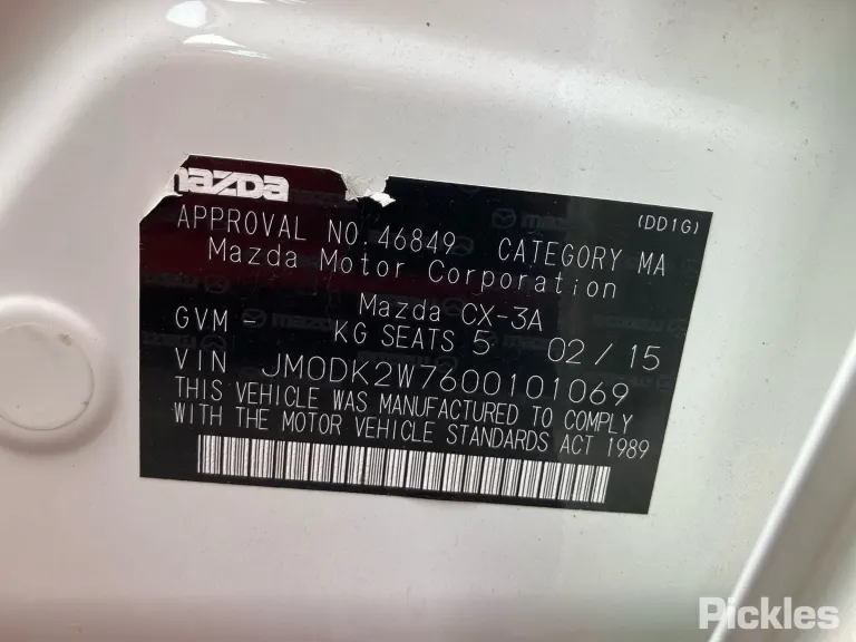2015 Mazda CX-3 Damaged VIN JM0DK2W7600101069 – photo 11