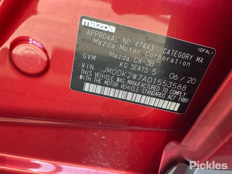 2020 Mazda CX-3 Used VIN JM0DK2W7A01553588 – interior seats