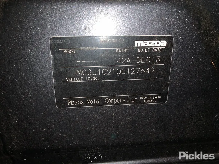 2013 Mazda 6 Used VIN JM0GJ102100127642 – engine bay