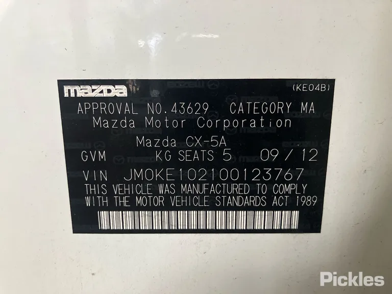 2012 Mazda CX-5 Used VIN JM0KE102100123767 – exterior detail
