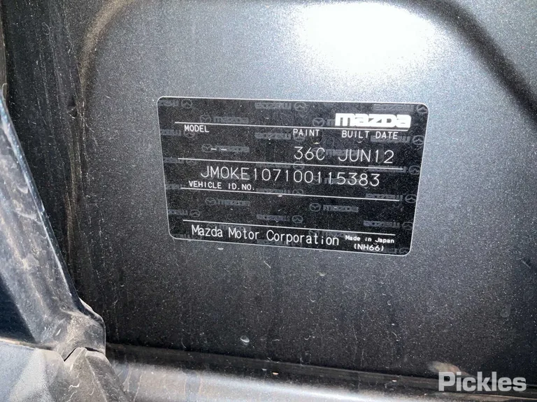 2012 Mazda CX-5 VIN JM0KE107100115383