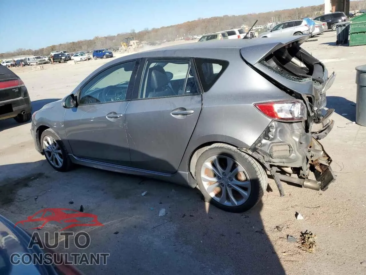 2010 MAZDA MAZDA3 Damaged VIN JM1BL1H51A1171020 – rear exterior