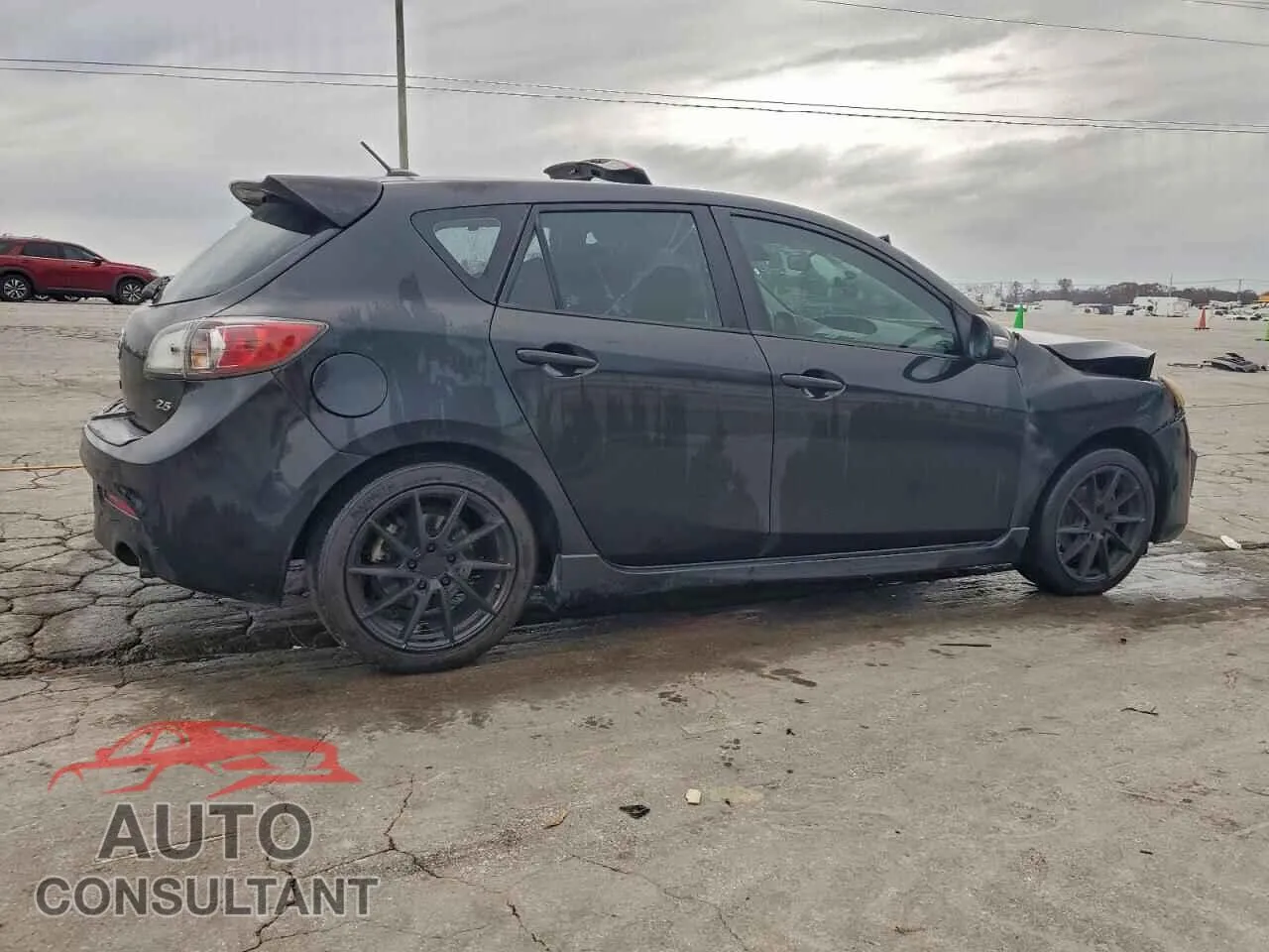 2010 MAZDA MAZDA3 Damaged VIN JM1BL1H54A1196414 – side profile