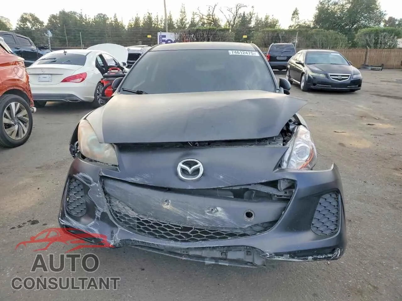 2012 MAZDA 3 Damaged VIN JM1BL1L81C1647139 – interior seats