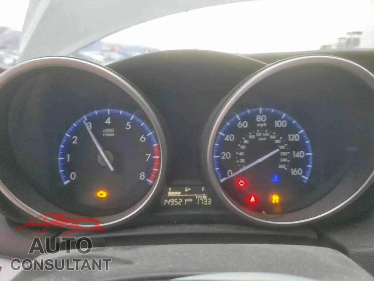 2012 MAZDA 3 Damaged VIN JM1BL1V82C1539500 – trunk area