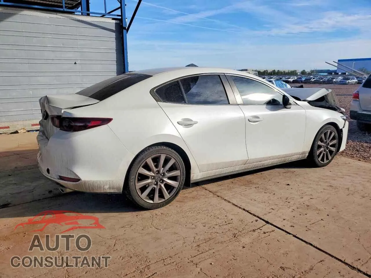2021 MAZDA 3 Damaged VIN JM1BPABL4M1320844 – side profile