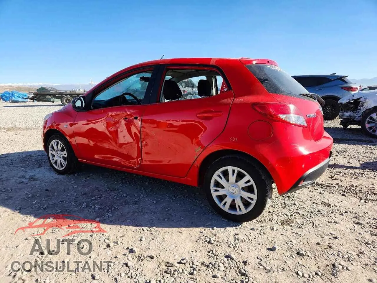 2014 MAZDA 2 Damaged VIN JM1DE1KZ4E0173886 – rear exterior