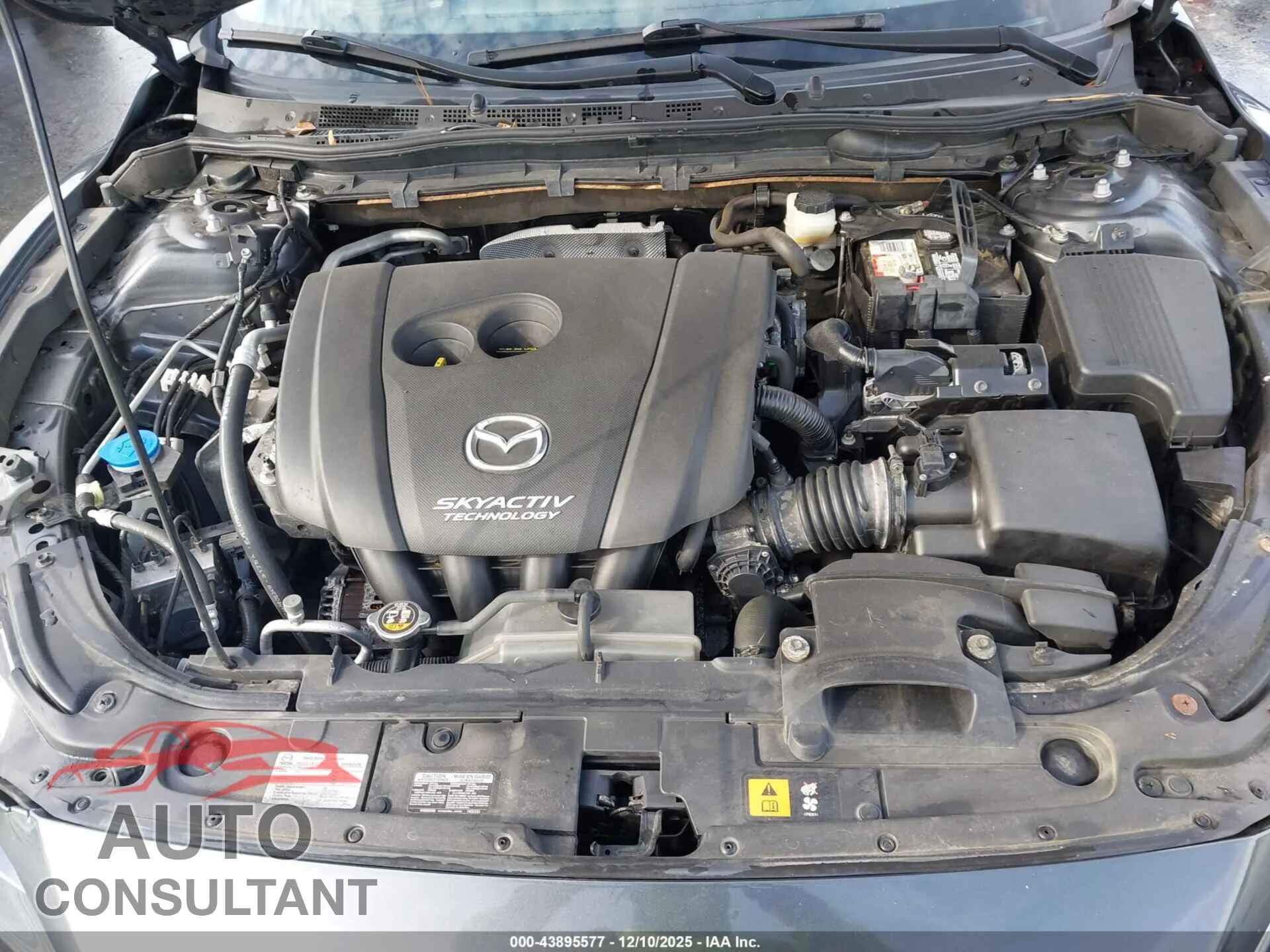 2016 MAZDA MAZDA6 Damaged VIN JM1GJ1V53G1466483 – odometer reading