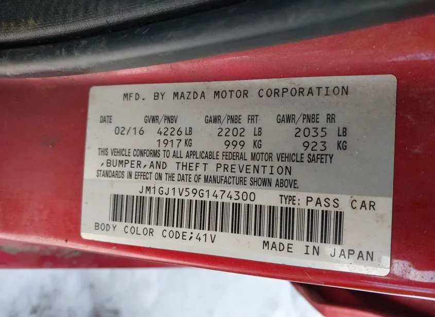 2016 MAZDA MAZDA6 Used VIN JM1GJ1V59G1474300 – photo 13