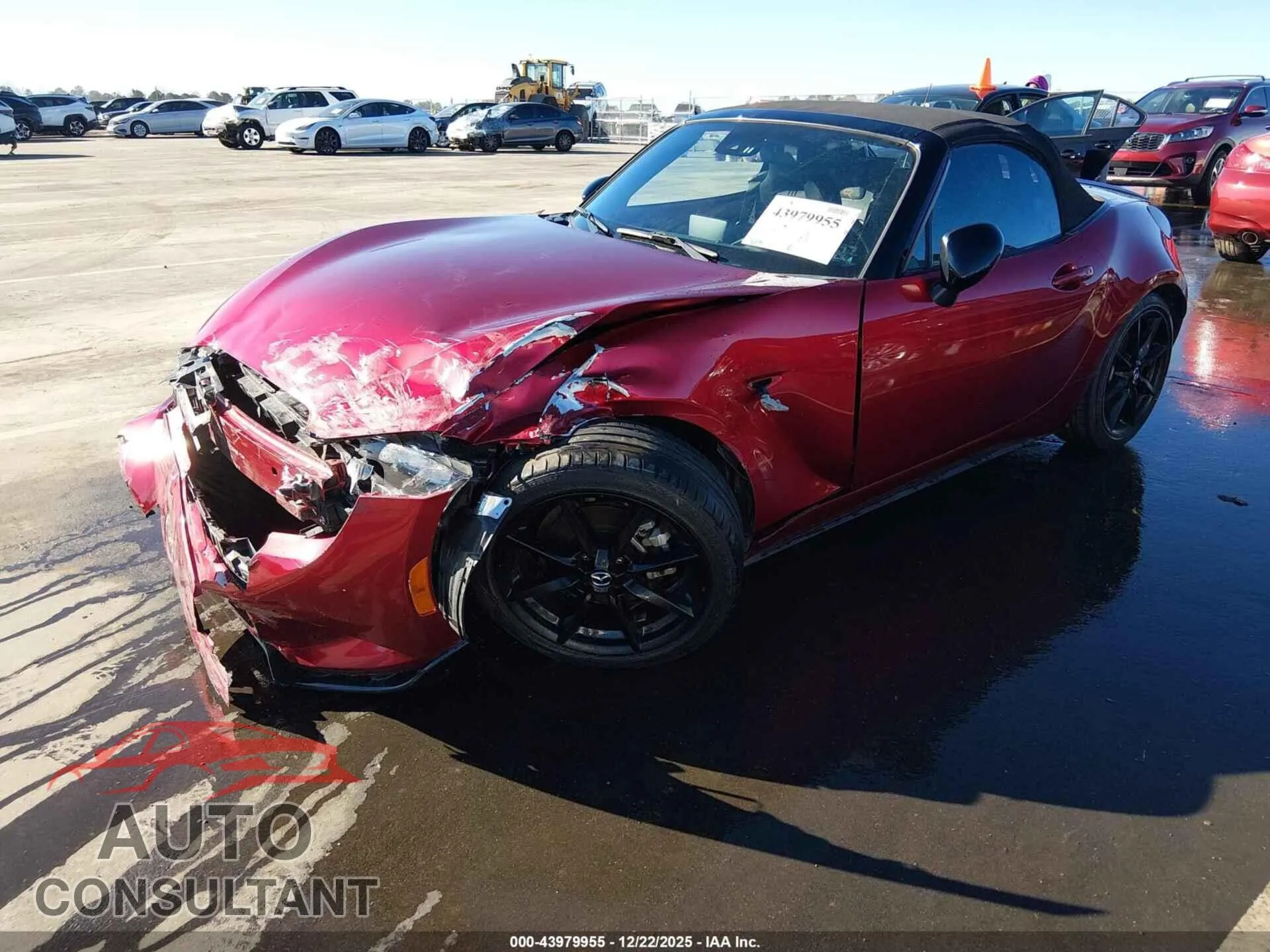 2021 MAZDA MX-5 MIATA Damaged VIN JM1NDAC78M0451093 – rear exterior