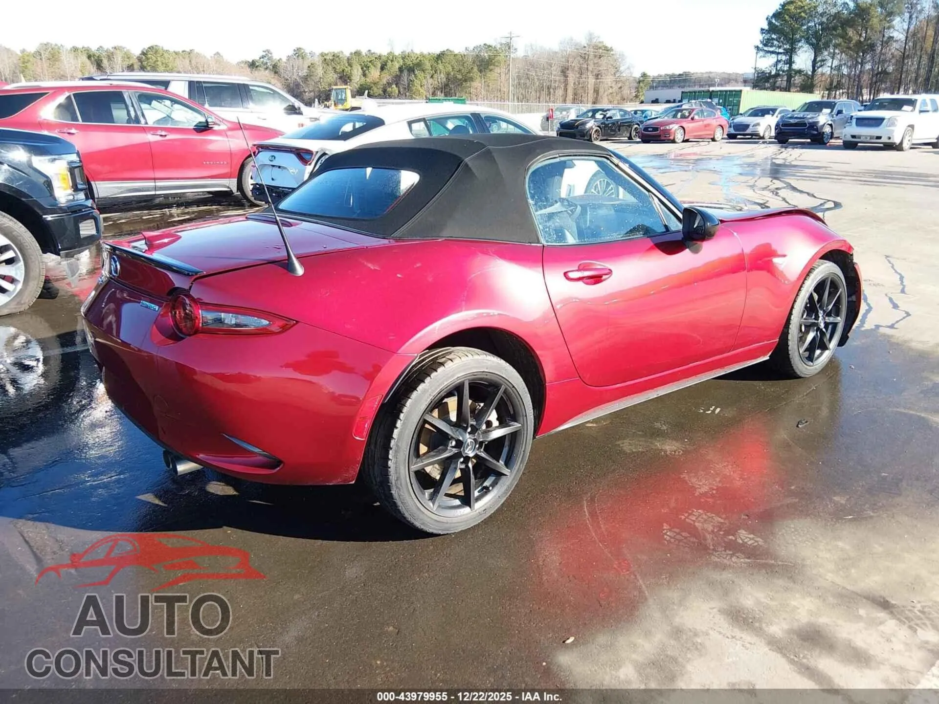 2021 MAZDA MX-5 MIATA Damaged VIN JM1NDAC78M0451093 – dashboard